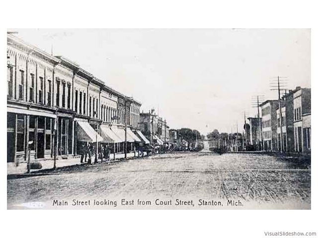 Early pgotograph of downtown Stanton